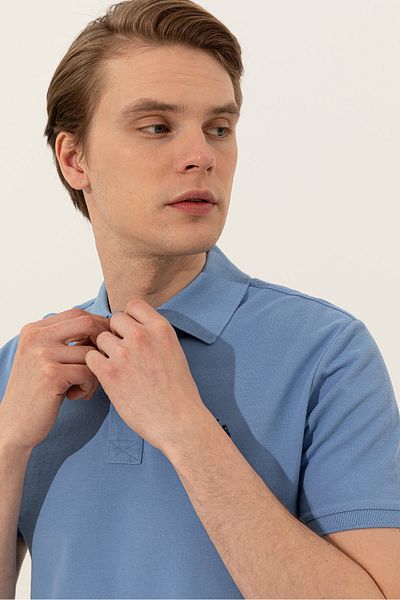 U.S. Polo Assn. Μπλε ανδρικό μπλουζάκι