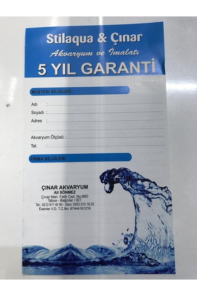cınar akvaryum Çınar Akvaryum Bağcılar 120"40*50h H Mobilyali