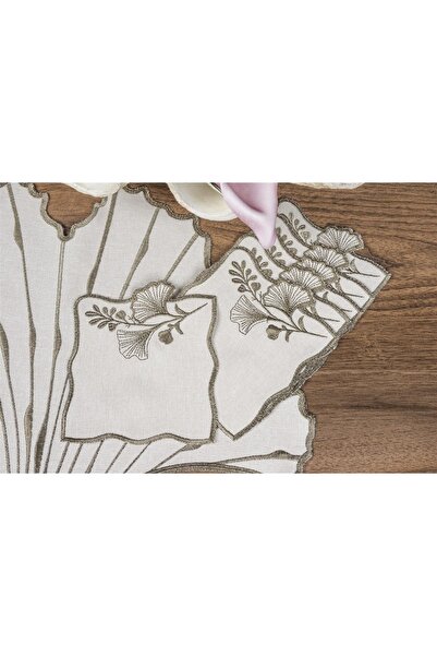 Mikasa Moor Ginko Beige Gold 6-Piece Coasters