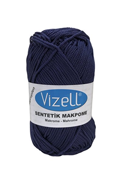 Vizell Polyester Makrome Ipi Supla Ipi Çanta Ipi Bileklik Ipi Polyester Makrome Ip3no 1.5 Mm Lacivert