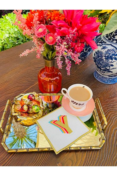 ge living Rainbow Y Letter Cocktail Napkin (1 Piece)
