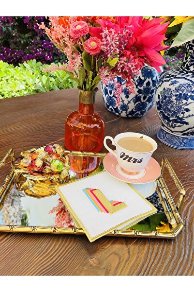 ge living Rainbow L Letter Cocktail Napkin (1 Piece)