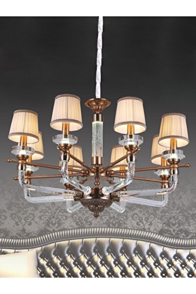 Avize çarşısı C.3307/8 Eskitme Metal - Akrilik Şeffaf Kol Avize