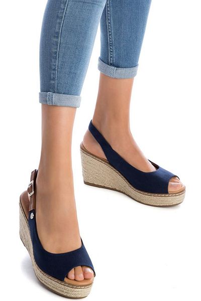 Refresh Sandalette - Schwarz - Keilabsatz