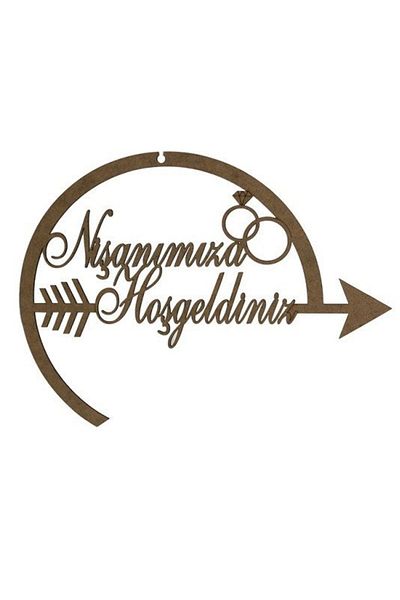 Yavuz Süs Ξύλινο Στολίδι Πόρτας Καλώς ήρθατε στην Σχήμα Βέλους Στολίδι Πρόσδεσης