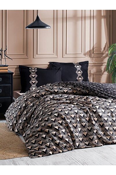 Özdilek Ouro Çift Kişilik Ranforce Nevresim Takımı - Siyah