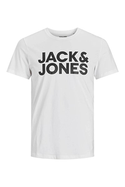 Jack & Jones Чоловіча футболка Чорно-біла 12151955