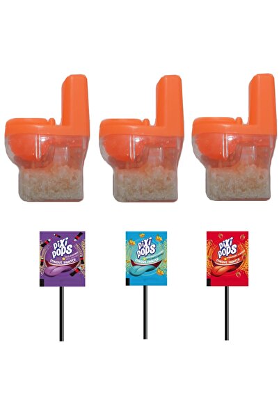 Fresh Ağızda Patlayan Şeker Mini Klozet Şeklinde 20 Gr Dil Boyayan Şeker(3 Adet) Şekerleme