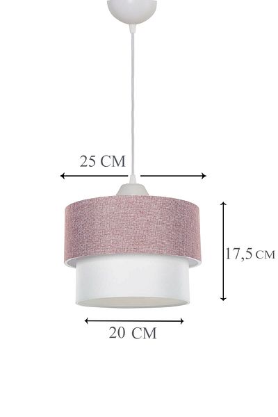 EvLight Deko Pasta 25 Piece Dried Rose White Pendant Lamp Chandelier