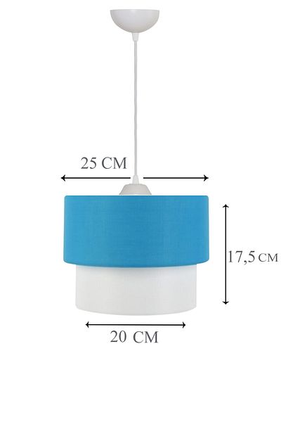EvLight Deko Pasta 25' Blue White Pendant Lamp Chandelier