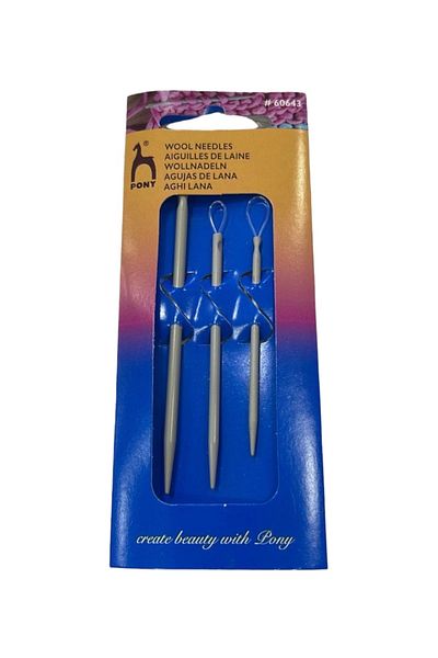 Pony Wool Needle 3 pcs