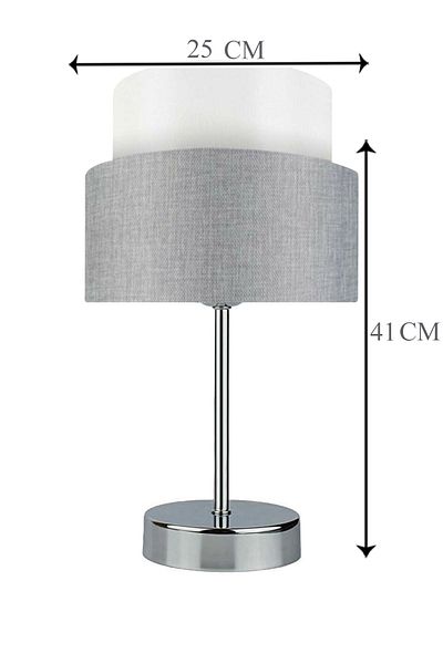 EvLight Deko Chrome Metal Lampshade Gray