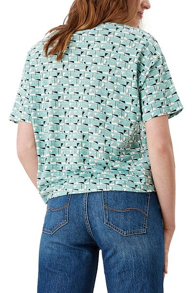 QS by s.Oliver T-Shirt - Türkis - Regular Fit