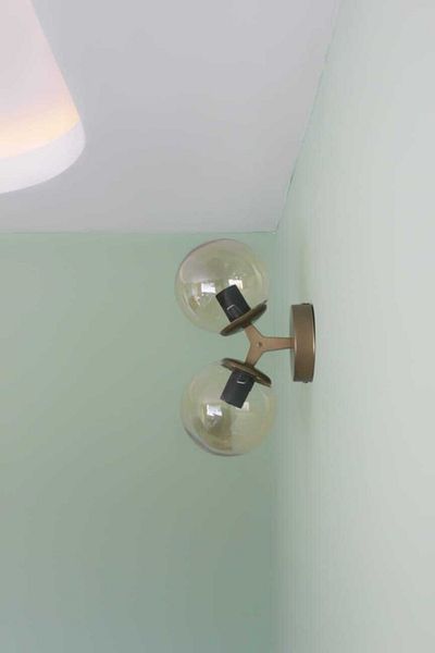 Uçar Antique Glop Honey Glass 2-Piece Sconce