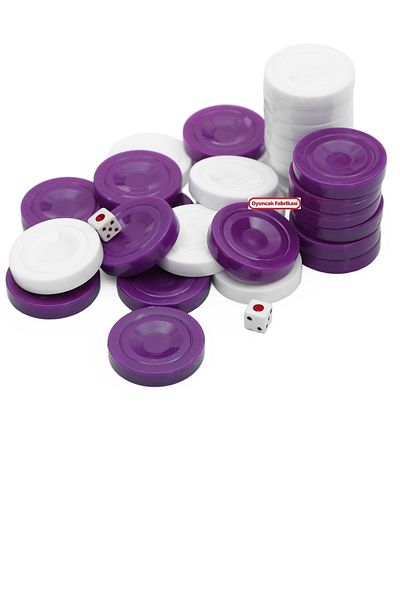 Miajima Purple White Backgammon Scale Large Size