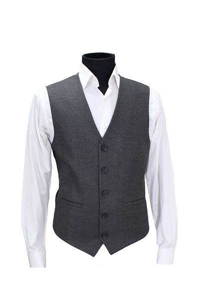 MENTOR REGALO Men's Vest V-Neck Dark Gray 50382