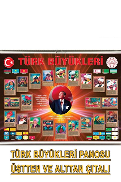 AND Türk Büyükleri Panosu 70x100 Cm