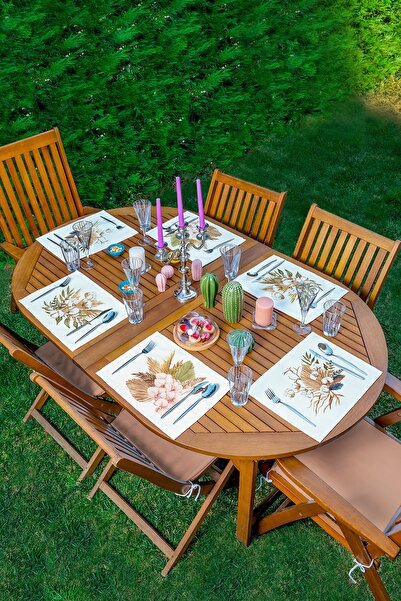 Realhomes 6'lı Sonbahar Temalı Kurumuş Yapraklar Özel Tasarımlı Sunum Altlığı...