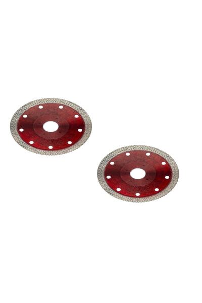 COMBAT 2'li 115 Mm Turbo Kanal Granit Mermer Beton Tuğla Kesme Spiral Taşlama Diski Ince Kesim Hassas Kesim