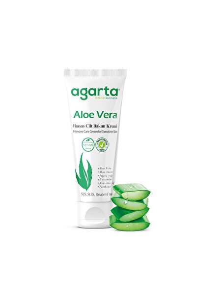 Agarta Doğal Yüz Ve El Nemlendirici Aloe Veralı Cilt Bakım Kremi 75 Ml
