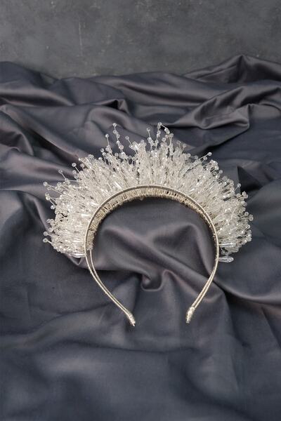 Hobigram Hair Accessory Cansel Special Design Bridal Henna Crown with Dense Beads – Other Hair Accessories – Other S