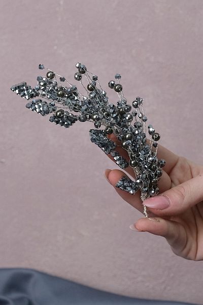 Hobigram إكسسوار للشعر رنا مشبك جانبي لشعر الزفاف وإكسسوار عمامة – إكسسوارات شعر أخرى، تصميم أنيق
