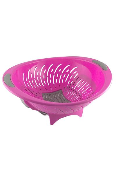 Yetkin Home 2 Pieces Smart Kitchen Pasta Ravioli Strainer with Openable Lid Plastic Strainer