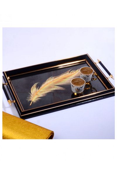 Kosova Naksa245 Black Tray 50x31 Cm