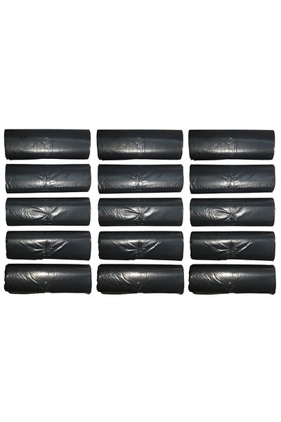 EYMARMARKET Black Medium Garbage Bag 55x60 cm 20 Rolls 15 Packs 300 Pieces