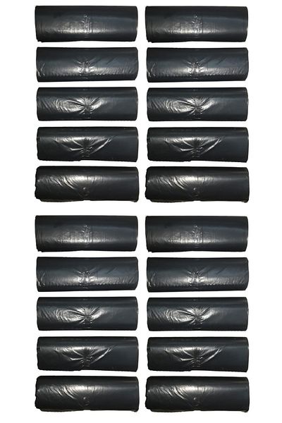EYMARMARKET Black Medium Garbage Bag 55*60 cm 20 Rolls 20 Packs
