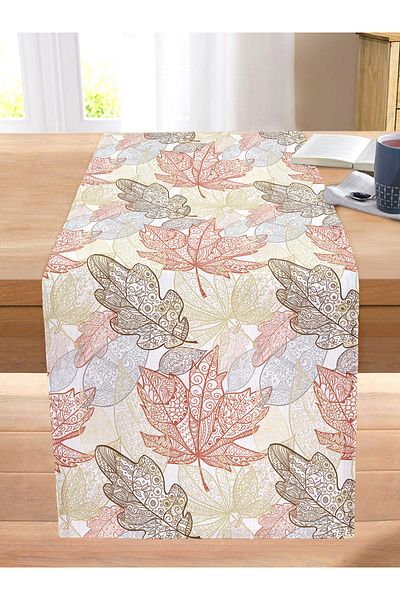 Realhomes Blue Background Rudder and Rope Patterned Digital Printed Modern Stitched Raschel Knitted Runner