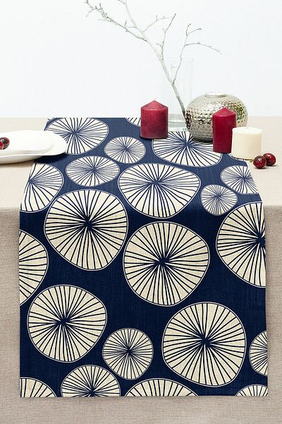 Realhomes Lemon Digital Printed Modern Stitched Raschel Knitted Runner with Onedraw Draw on Colorful Background