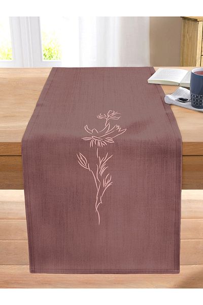 Realhomes Minimalist Special Designed Digital Printed Decorative Stitched Raschel Knitted Runner