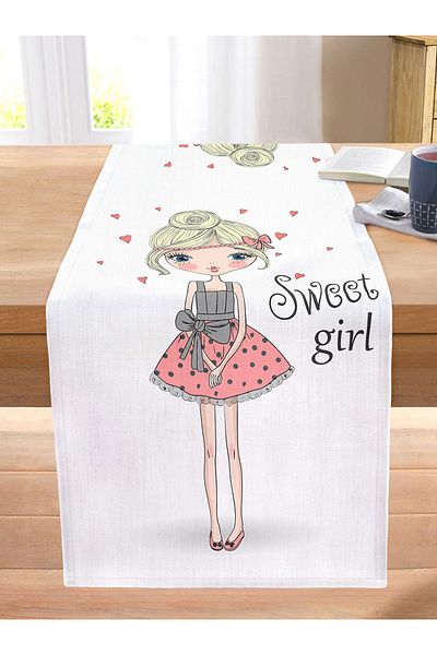 Realhomes Fashion Girl Digital Printed Modern Stitched Raschel Knitted Runner