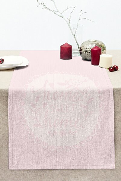 Realhomes Home Sweet Home Digital Printed Διακοσμητικό ραμμένο Raschel Knitte...