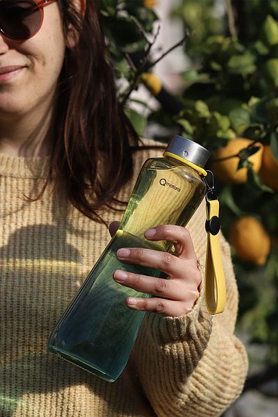 Qmatara Mixed Lime Glass Flask Premium 750cc