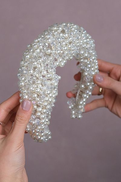 Hobigram إكسسوار شعر الزفاف من Leal Bombeli Beaded – تصميم خاص، إكسسوار، إنتاج عالي الجودة، طراز مذهل