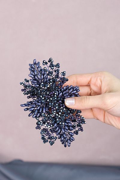 Hobigram Accesoriu pentru păr și turban cu perle pentru cele mai frumoase mirese – Coroană, piatră de cristal, model elegant, tiara de mireasă –