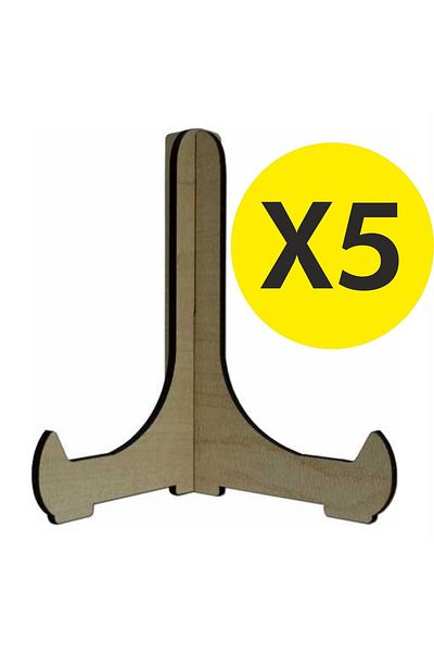AS TİCARET 15X12Cm Wooden Display Stand 5Pcs