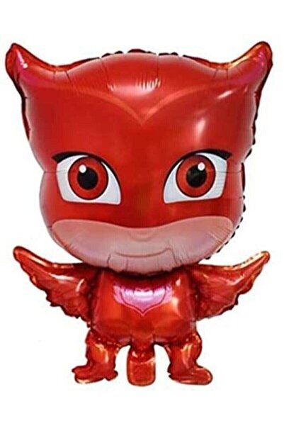 Genel Markalar Pija Maskeliler Helyumla Uçan Büyük Boy Folyo Balon 3 Adet Pj Maskeliler Pija Maske 3 Adet