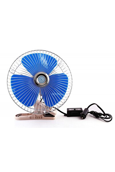 AHMET OTOMOTİV Araç Içi Mandallı 12v 6" Oto Vantilatör - 2 Kademe Hız Ayarlı