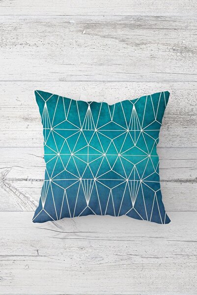 on the clouds Geometric Striped Double Sided Printed - Hidden Zipper Throw Pi...