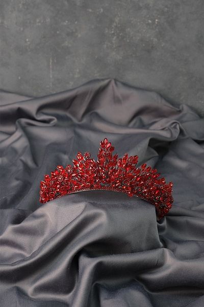Hobigram تاج Akbahar Bridal Henna للعروس المميزة - إكسسوار الزفاف، تصميم أنيق، إكسسوار نسائي - Gel