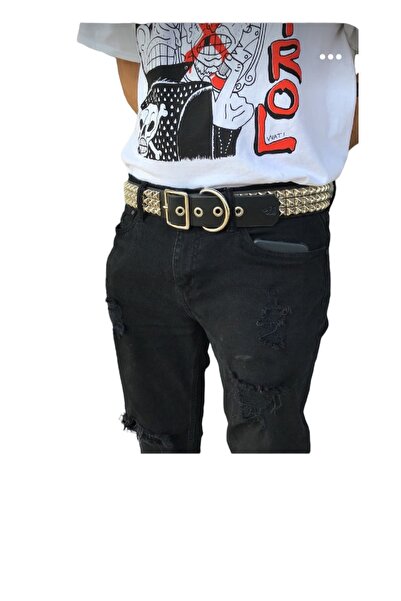 targay Cureaua cu cataramă stil cowboy, stil gotic punk metallica, cu piramid...