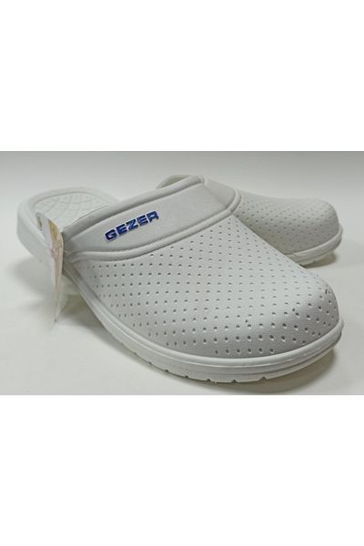 GEZER Plastic anti-alunecare de marcă albă, baie cu față închisă, chiuvetă, balcon, terasă, papuci de grădină