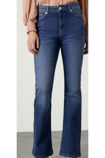Hepsibitarz Kadın Mavi Isawitfirst Slim Fit Jeans Denim Kot Orjinal Ithal Bay...