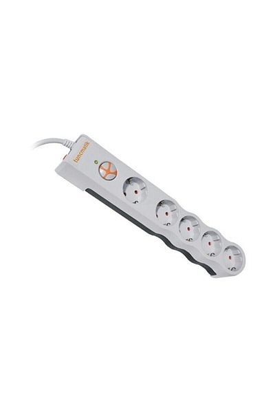 Tunçmatik مقبس حماية الطاقة 1.5 متر Powersurge 5 قطع أبيض 1050 جوول Tsk6136