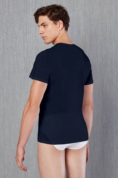 Doreanse Men's Very Thin and Elegant Cotton Fabric V-Neck Short Sleeve T Shirt 2530