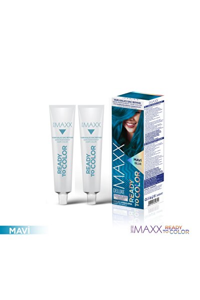 MAXX DELUXE Yarı Kalıcı Saç Boyası Mavi