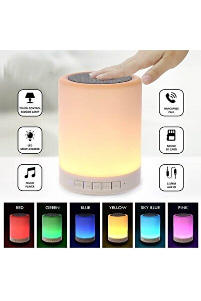 ROZIA Bluetooth Hoparlör Fm/radyo Sensörlü Renk Değiştiren Speaker Sensörlüho...